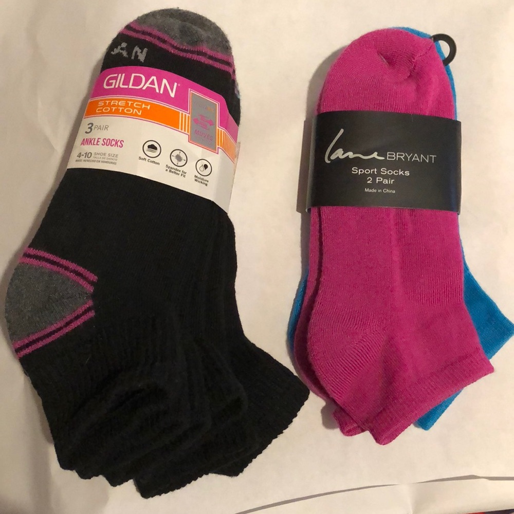 Womens ankle socks - 2 packs - 5 pairs
